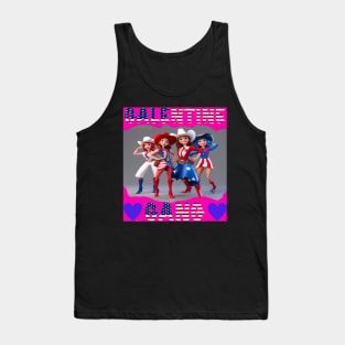 Galentine gang rodeo girls Tank Top